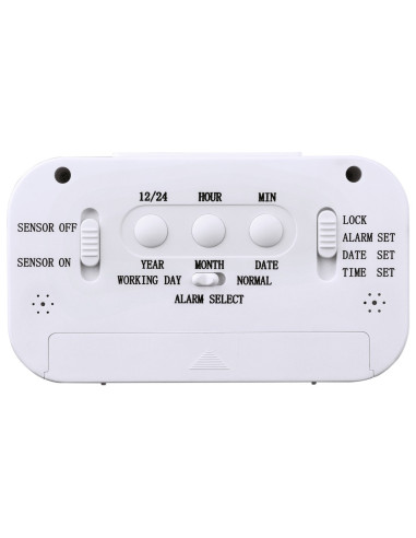 Hama RC 660 Reloj despertador digital Blanco