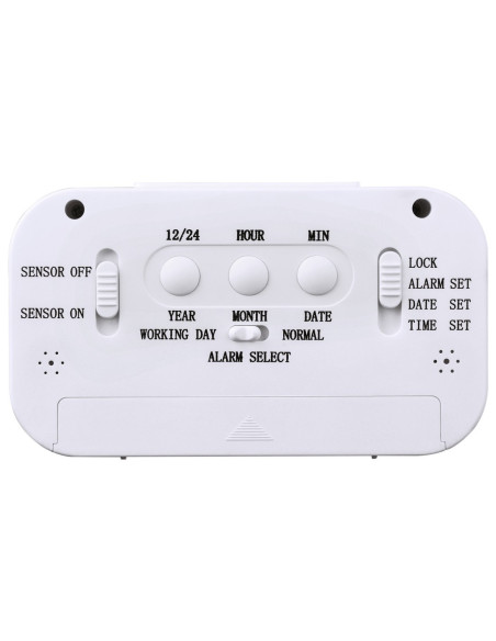 Hama RC 660 Reloj despertador digital Blanco