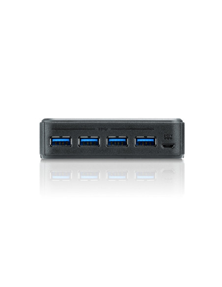 ATEN Switch de periféricos USB 3.2 Gen1 de 4 x 4 puertos