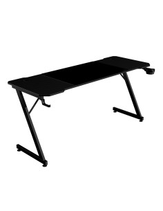 Mars Gaming MGD-X160, Mesa Gaming Ergonómica, Superficie en Fibra de Carbono, Estructura Metálica, Alfombrilla XXL, Soporte