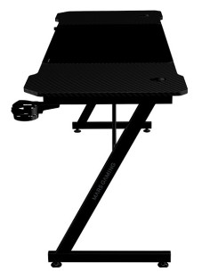 Mars Gaming MGD-X160, Mesa Gaming Ergonómica, Superficie en Fibra de Carbono, Estructura Metálica, Alfombrilla XXL, Soporte 2