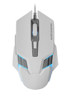 Mars Gaming MM024, Ratón Gaming RGB, Sensor Óptico 4000 DPI, Switches Mecánicos Huano, Iluminación RGB Flow, Ajuste On-the-fly