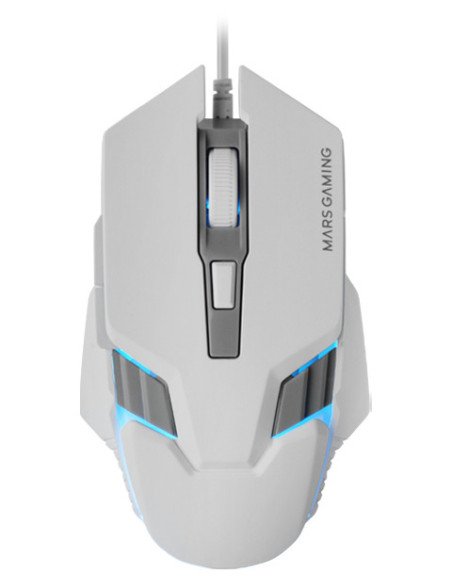 Mars Gaming MM024, Ratón Gaming RGB, Sensor Óptico 4000 DPI, Switches Mecánicos Huano, Iluminación RGB Flow, Ajuste On-the-fly