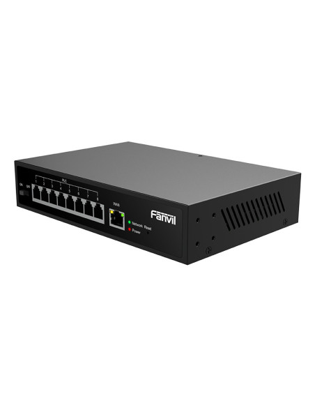Fanvil PN8 switch No administrado Fast Ethernet (10 100) Negro
