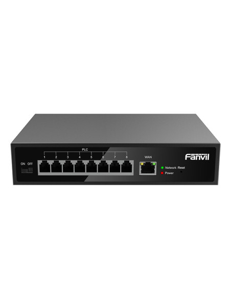 Fanvil PN8 switch No administrado Fast Ethernet (10 100) Negro