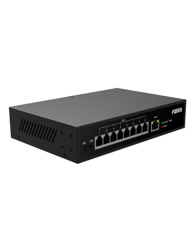 Fanvil PN8 switch No administrado Fast Ethernet (10 100) Negro