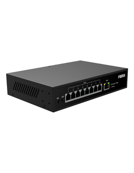 Fanvil PN8 switch No administrado Fast Ethernet (10 100) Negro