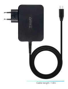 TooQ Cargador de portátil GAN USB-C PD 100W, Negro 2