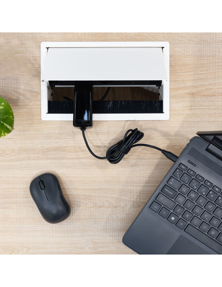 TooQ Cargador de portátil GAN USB-C PD 45W, Negro