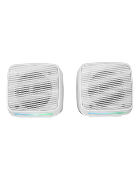 Mars Gaming MS-PRO, Altavoces Compactos 10W, Iluminación RGB Flow Dinámica, Altavoz PC con Caja de Control y Entrada Jack