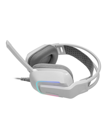 Mars Gaming MH-STRIKEW Auriculares Alámbrico Diadema Juego Blanco