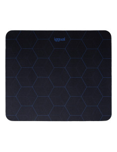 iggual Hexa 1 Alfombrilla de ratón para juegos Negro, Azul