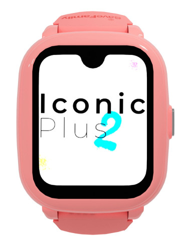 SaveFamily Iconic Plus 2 4,52 cm (1.78") 40 mm Digital Pantalla táctil 4G Rosa Wifi GPS (satélite)