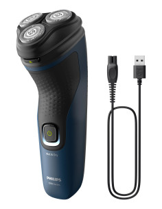 Philips S1151 00 afeitadora Máquina de afeitar de rotación Negro, Azul 2