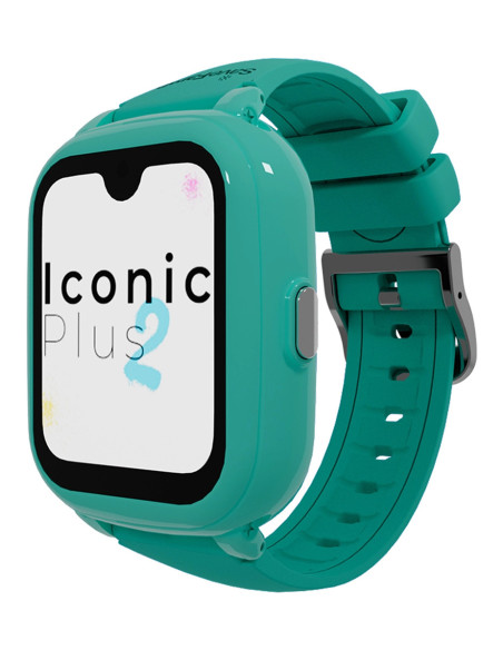 SaveFamily Iconic Plus 2 4,52 cm (1.78") 40 mm Digital Pantalla táctil 4G Color menta Wifi GPS (satélite)