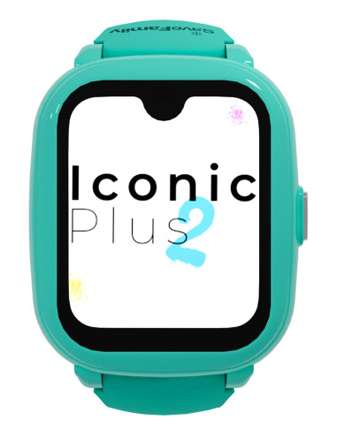 SaveFamily Iconic Plus 2 4,52 cm (1.78") 40 mm Digital Pantalla táctil 4G Color menta Wifi GPS (satélite)