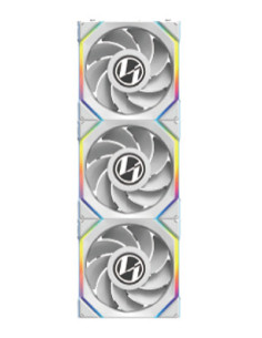 Lian Li 12RSLLCD1W3W Carcasa del ordenador Ventilador 12 cm Blanco 3 pieza(s)