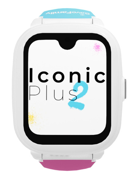 SaveFamily Iconic Plus 2 4,52 cm (1.78") 40 mm Digital Pantalla táctil 4G Blanco Wifi GPS (satélite)