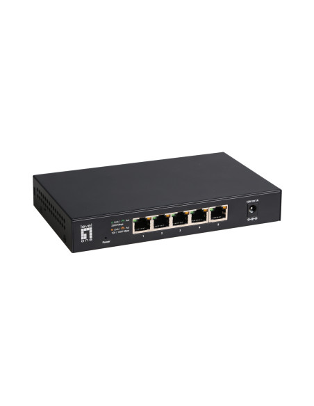 LevelOne GEU-0525 switch No administrado 2.5G Ethernet (100 1000 2500) Negro