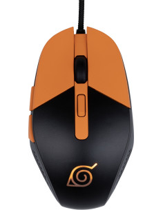 Konix Naruto KX GAMING MOUSE ratón Juego Ambidextro USB tipo A Óptico 3600 DPI