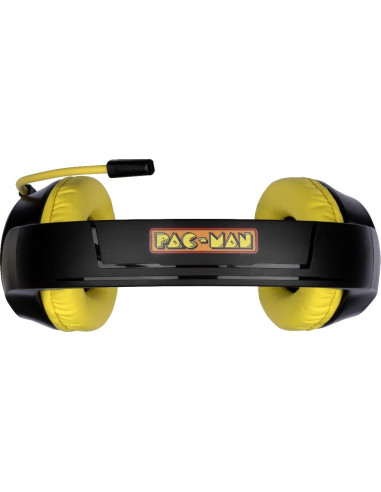 Konix PacMan Auriculares Alámbrico Diadema Juego USB tipo A Negro, Amarillo