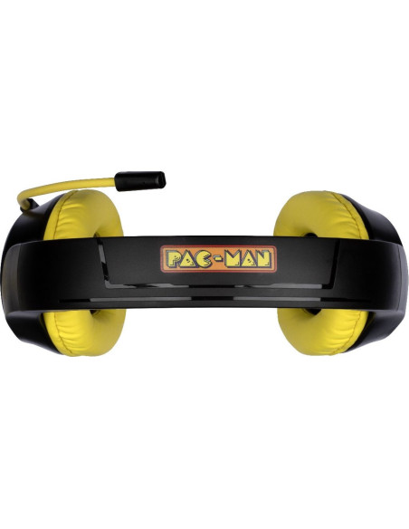 Konix PacMan Auriculares Alámbrico Diadema Juego USB tipo A Negro, Amarillo