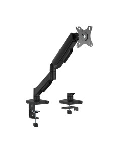 AISENS Soporte de Mesa Eco Contrapeso Giratorio e Inclinable para Monitor TV 9KG (3 Pivotes, 1 Brazo) de 17"-32", Negro