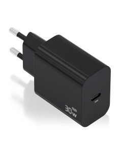 AISENS Cargador GaN 30W, 1xUSB-C PD3.0, Negro