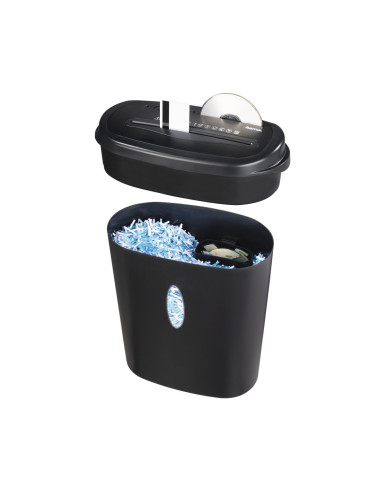 Hama | Destructora de papel, CD y tarjetas de plástico, 21 litros, color negro