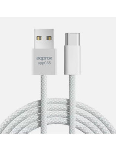 Approx APPC65 cable USB 1 m USB A USB C Blanco 2