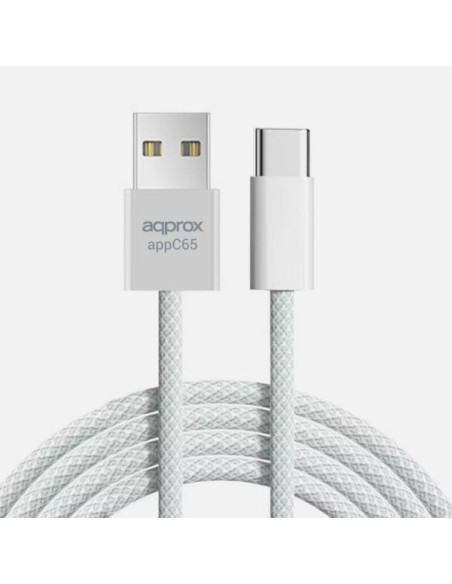 Approx APPC65 cable USB 1 m USB A USB C Blanco