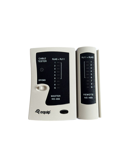 Equip 129967 comprobador de cables de red Comprobador de cables de par trenzado Blanco