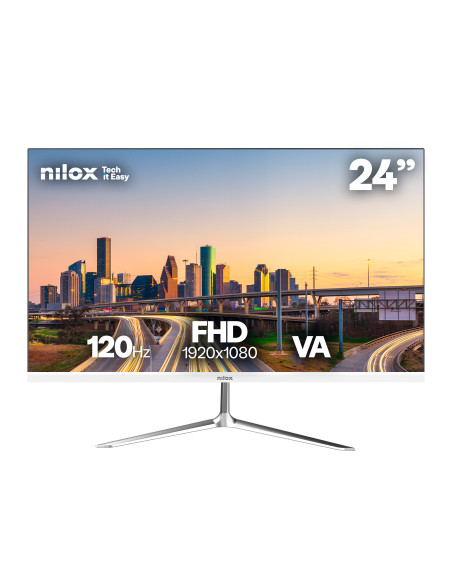 Nilox NXM24FHD1201W pantalla para PC 60,5 cm (23.8") 1920 x 1080 Pixeles Full HD LED Blanco