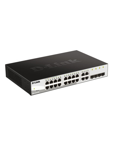 D-Link DGS-1210-20 Gestionado L2 Gigabit Ethernet (10 100 1000) 1U Negro