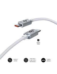 SUBBLIM CABLE OPTIMUS 60W C-C 1m WHITE 2