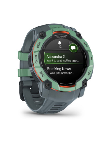 Garmin Instinct 3 AMOLED 3,3 cm (1.3") 50 mm Digital 416 x 416 Pixeles Pantalla táctil Verde GPS (satélite)
