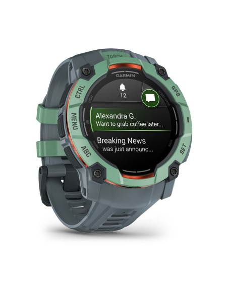 Garmin Instinct 3 AMOLED 3,3 cm (1.3") 50 mm Digital 416 x 416 Pixeles Pantalla táctil Verde GPS (satélite)