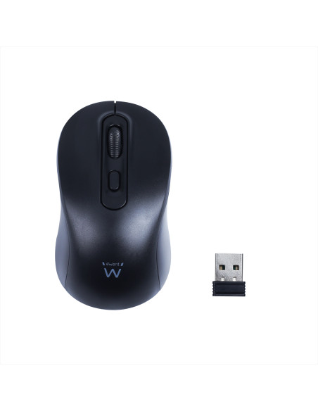Ewent Ratón óptico inalámbrico 800-1200-1600dpi y clics silenciosos