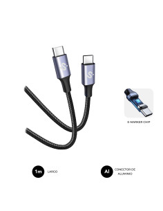 SUBBLIM CABLE PLUS 100W C-C 1m BLACK