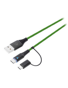 EgoGear SCH10-XX-GN cable USB 3 m USB A USB C Negro, Verde 2
