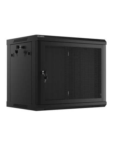 Lanberg WF01-6409-23B armario rack 9U Bastidor de pared Negro