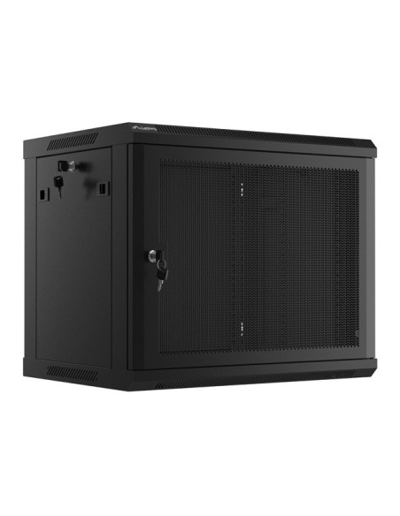 Lanberg WF01-6409-23B armario rack 9U Bastidor de pared Negro