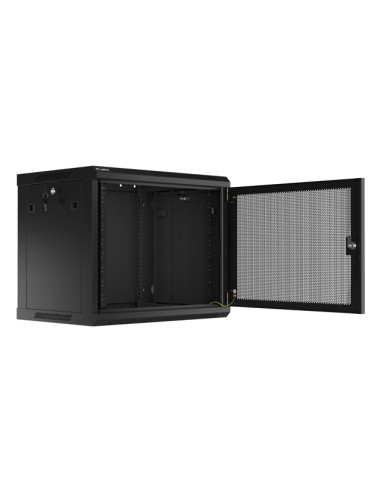 Lanberg WF01-6409-23B armario rack 9U Bastidor de pared Negro