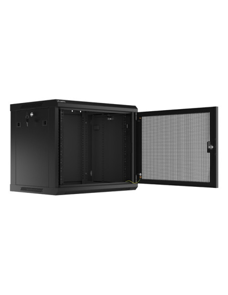 Lanberg WF01-6409-23B armario rack 9U Bastidor de pared Negro