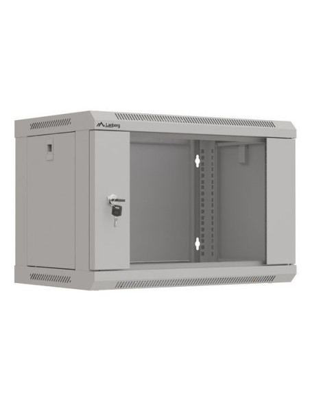 Lanberg WF03-5306-10S armario rack 6U Bastidor de pared Gris