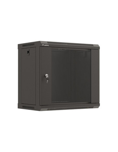 Lanberg WF03-5309-10B armario rack 9U Bastidor de pared Negro