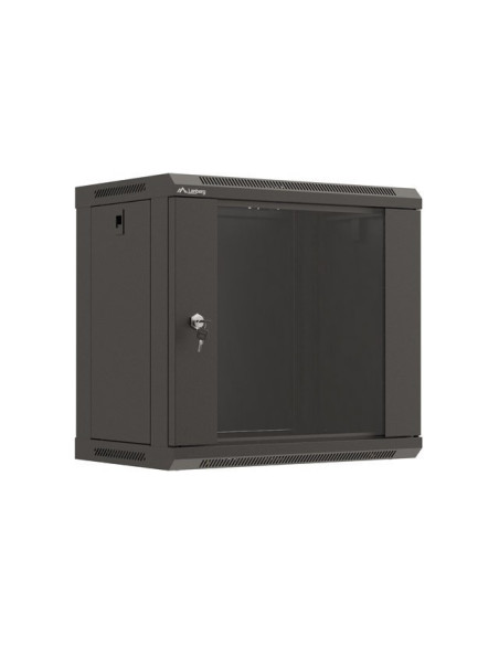 Lanberg WF03-5309-10B armario rack 9U Bastidor de pared Negro