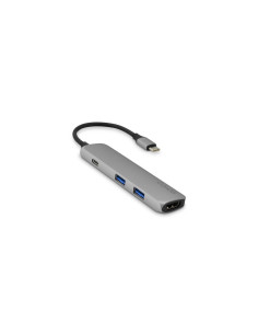 Epico 9915111900012 base para portátil y replicador de puertos USB 3.2 Gen 1 (3.1 Gen 1) Type-C Negro, Gris