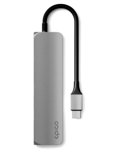 Epico 9915111900012 base para portátil y replicador de puertos USB 3.2 Gen 1 (3.1 Gen 1) Type-C Negro, Gris 2