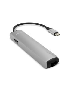 Epico 9915112100019 base para portátil y replicador de puertos USB 3.2 Gen 1 (3.1 Gen 1) Type-C Negro, Plata